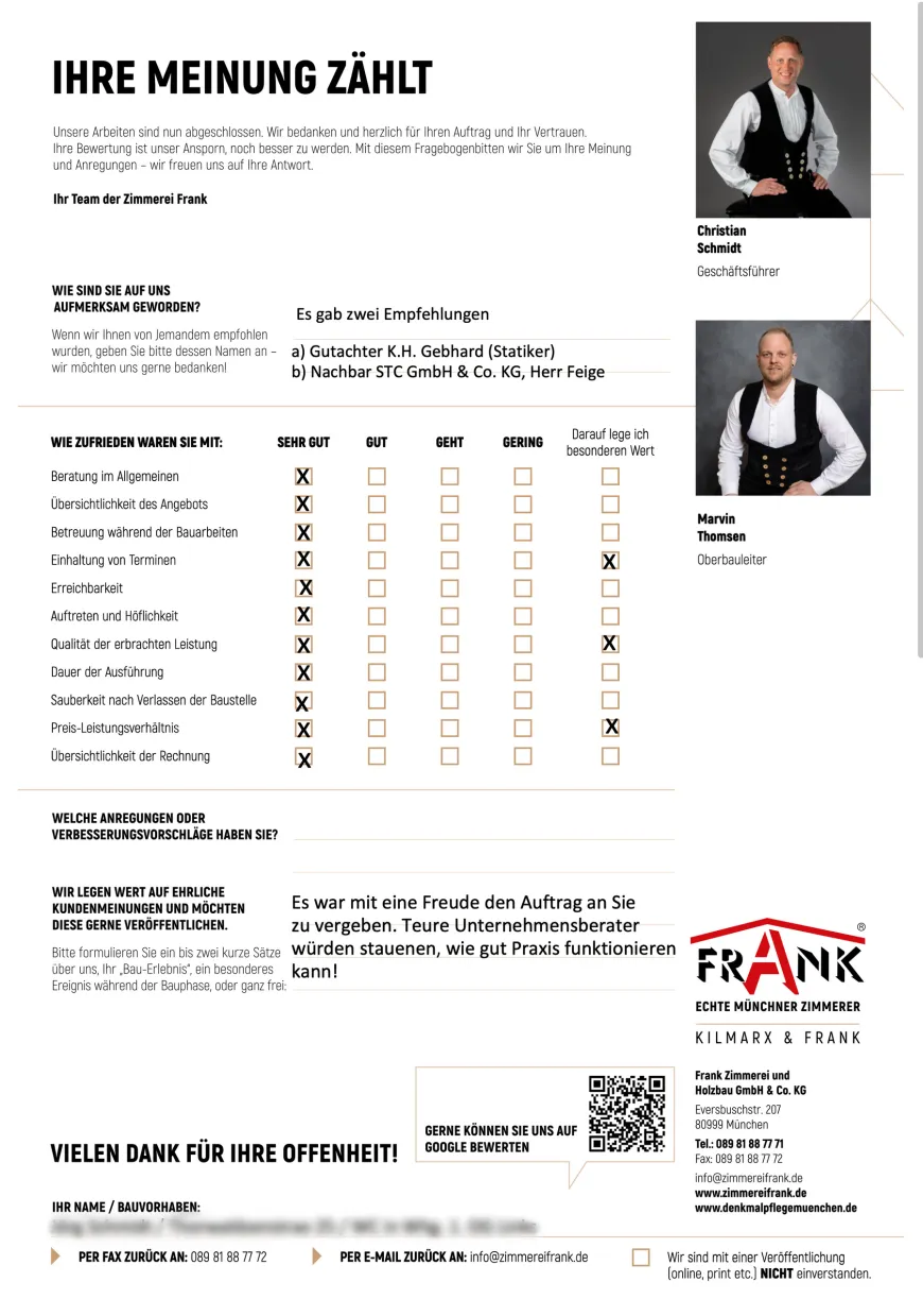 Kundenfeedback